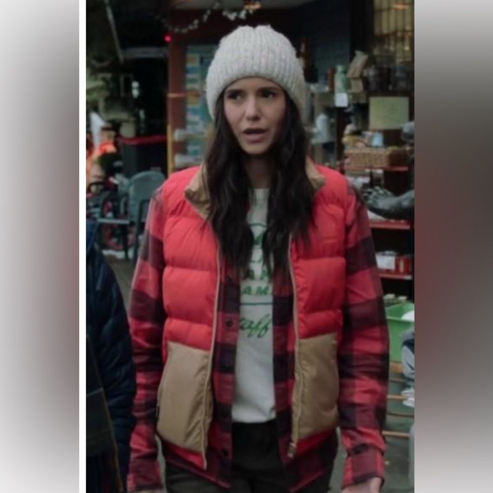 Levi’s Lidya Puffer vest reversible XS orange and tan
